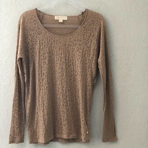 Michael Kors Cheetah Print Shirt, Small